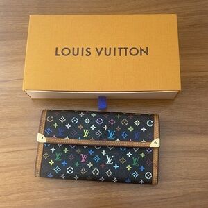 Louis Vuitton Takashi Murakami Long Wallet with Box